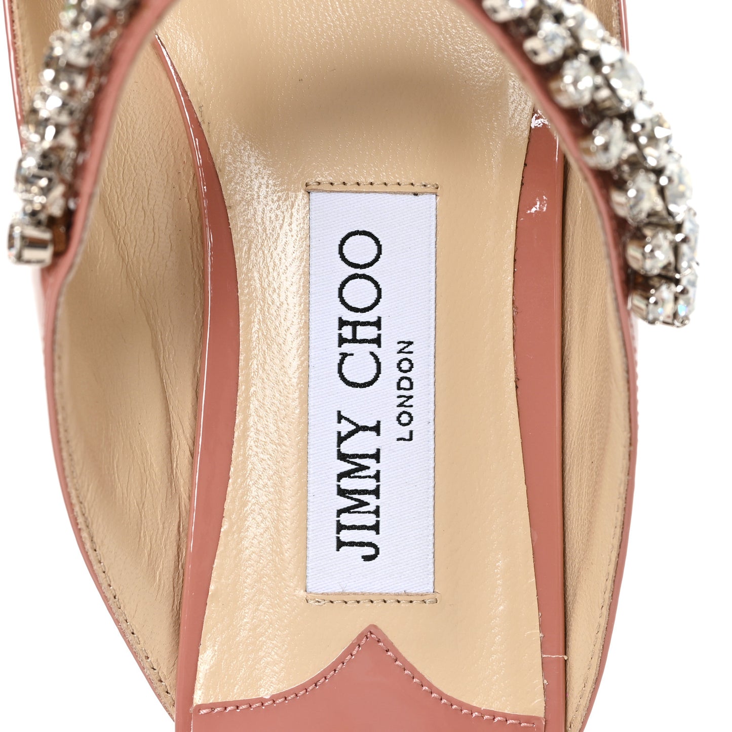 Patent Calfskin Bing 100 Mules 39.5 Blush