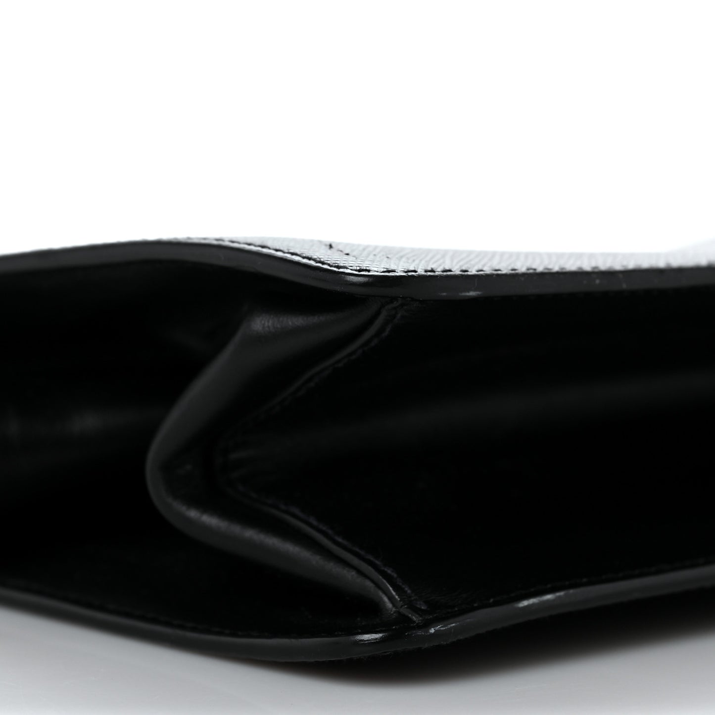 Saffiano City Calfskin Light Frame Bag Black