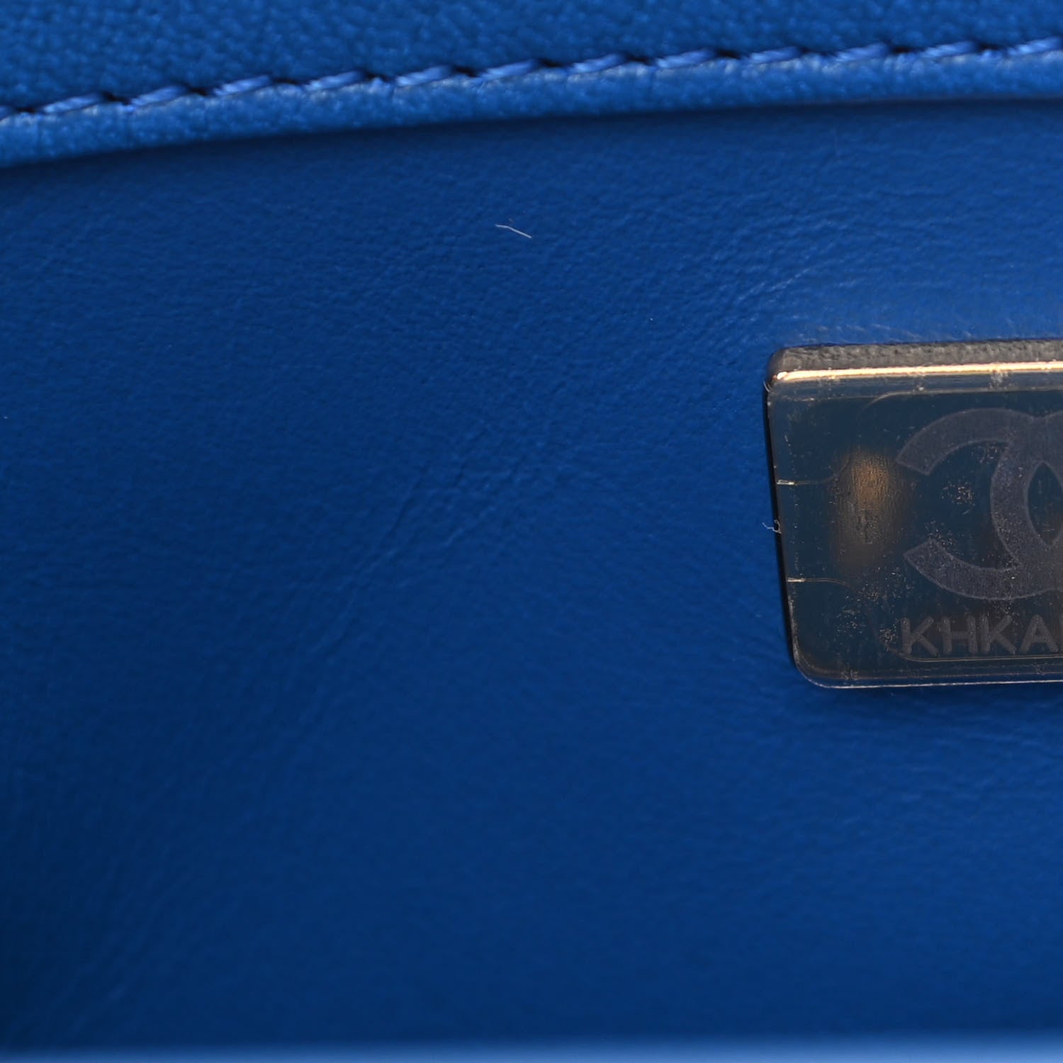 Chanel Lambskin Quilted Pearl Crush Mini Rectangular Flap Blue 6 of 10