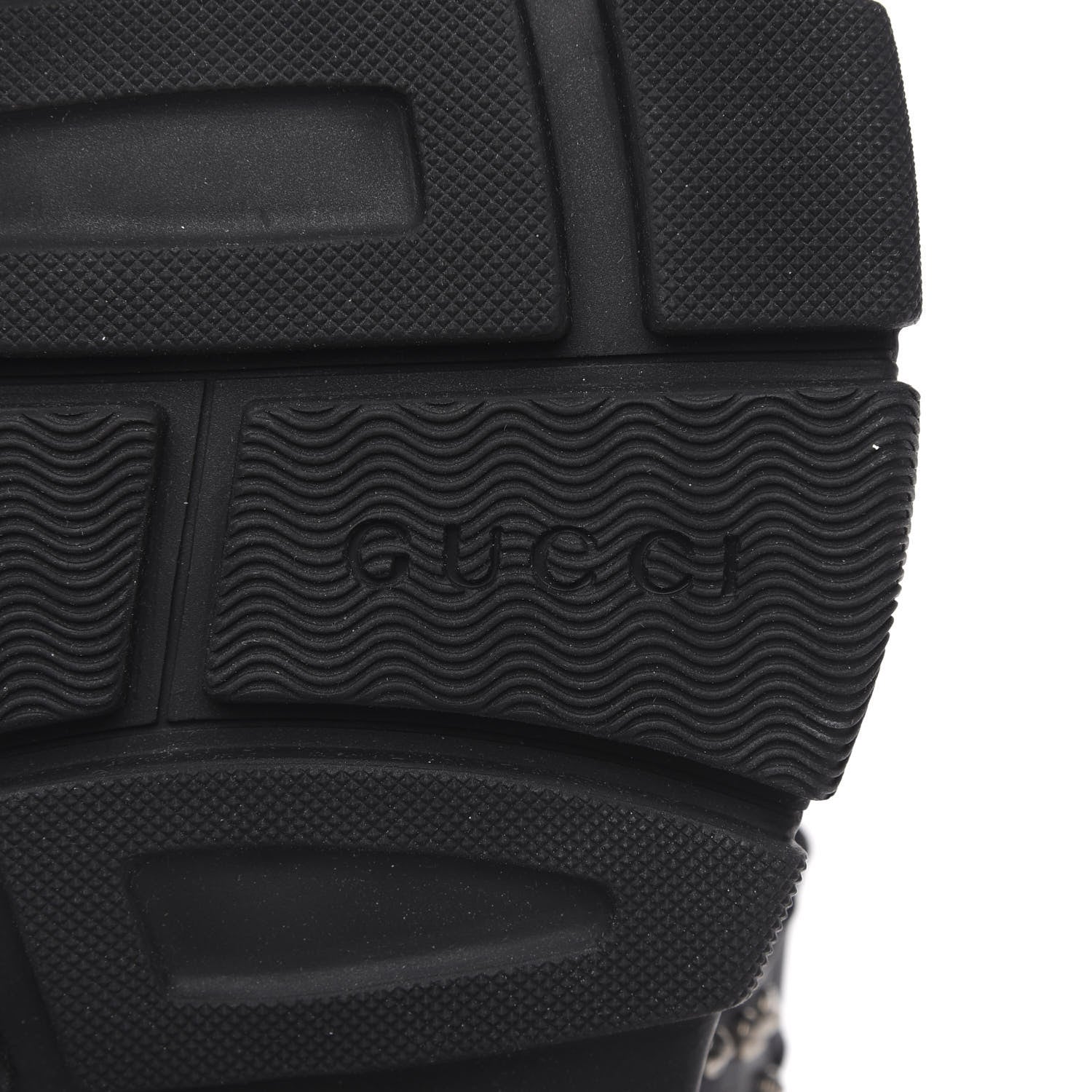 Gucci Nappa Mesh Studded Mens Aguru Sandals 12 Black 7 of 8