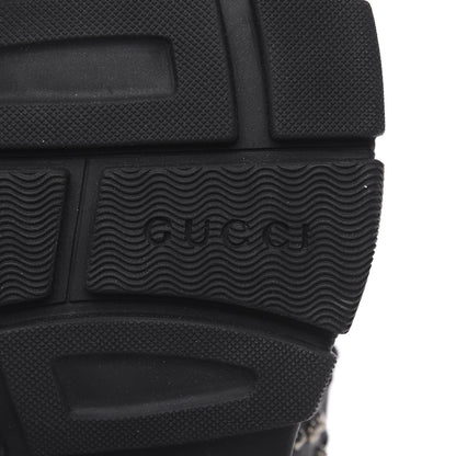 Gucci Nappa Mesh Studded Mens Aguru Sandals 12 Black 7 of 8