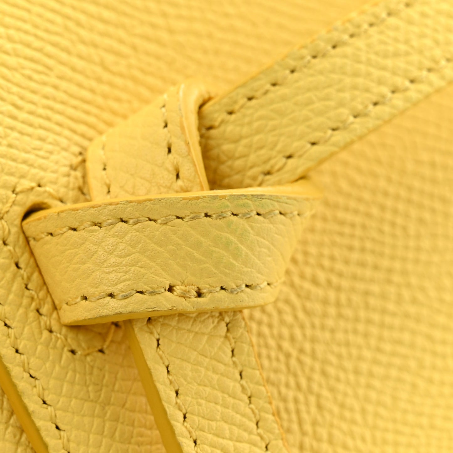 Grained Calfskin Nano Belt Bag Citron