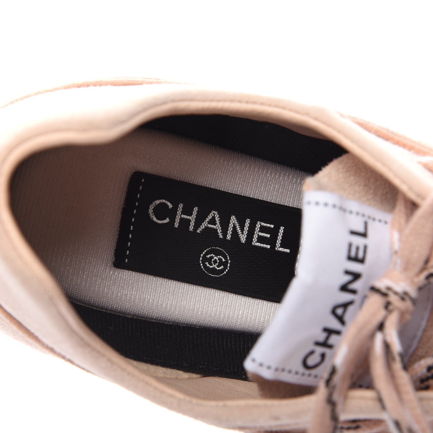 Suede Goatskin CC Sneakers 38.5 Light Pink
