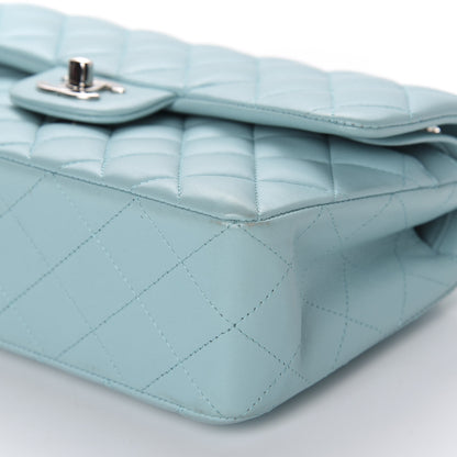 Chanel Lambskin Quilted Small Double Flap Light Blue 7 of 11