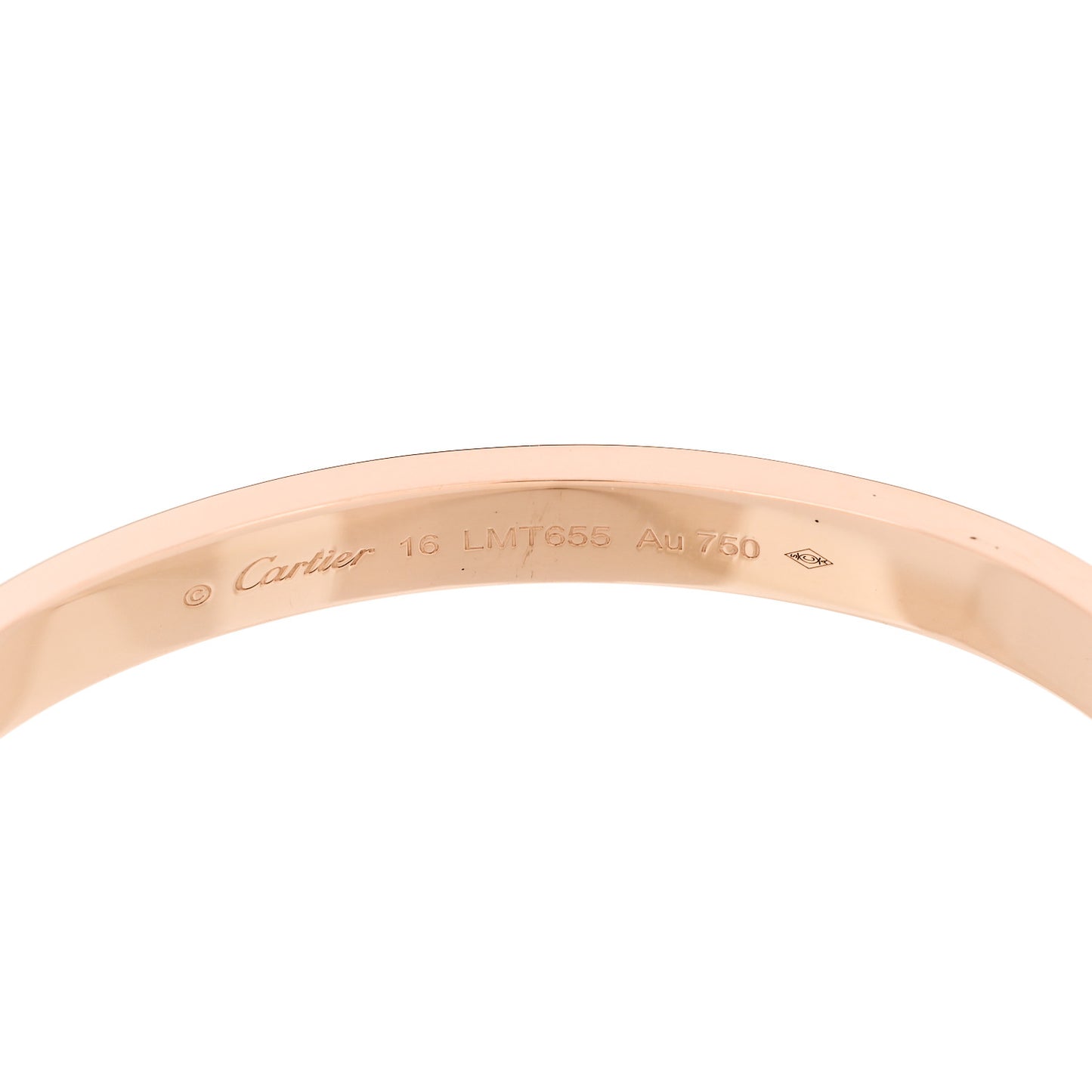 18K Pink Gold Love Bracelet 16
