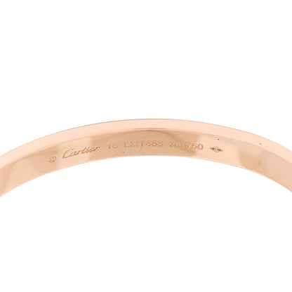 Cartier 18K Pink Gold Love Bracelet 16 6 of 9