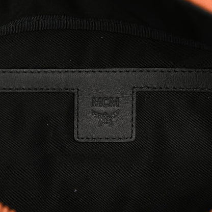 MCM Visetos Small Fusten Belt Bag Black Cognac 6 of 10