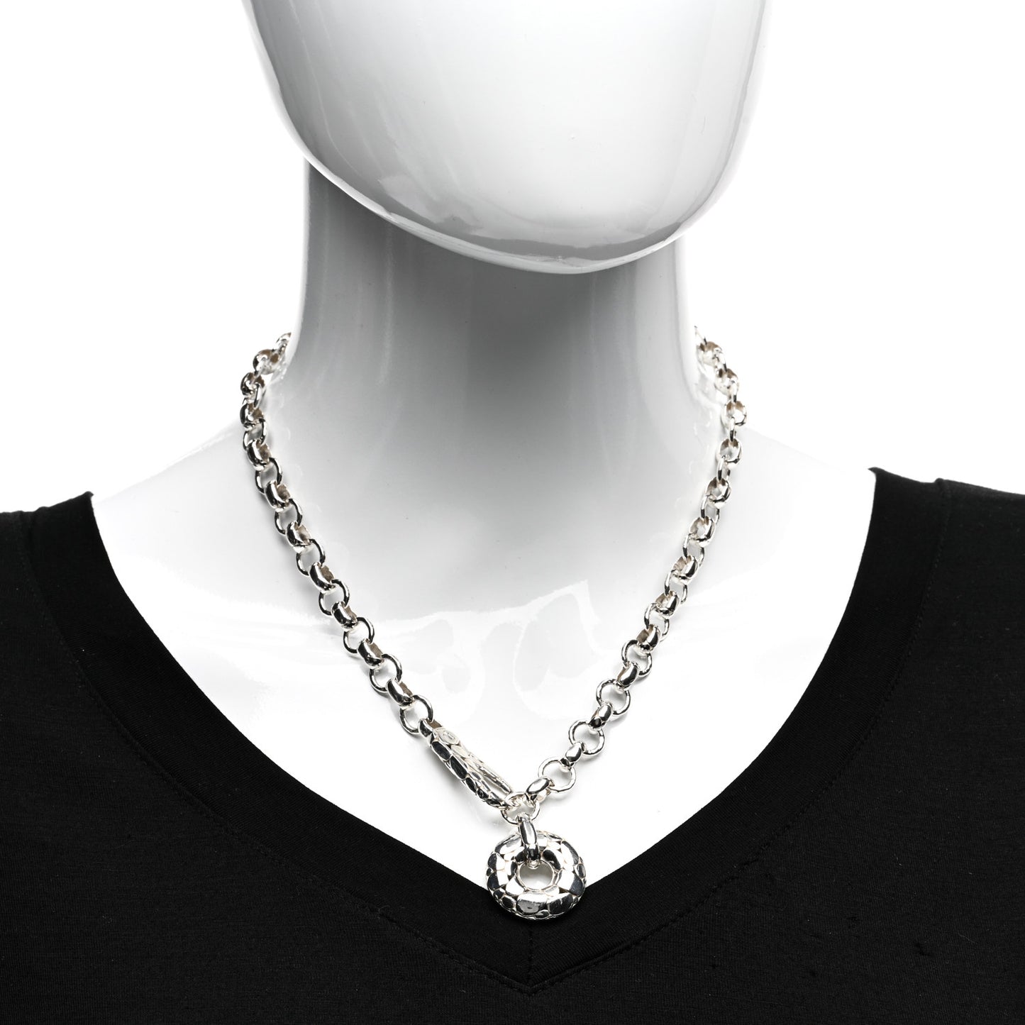 Sterling Silver Kali Donut Necklace