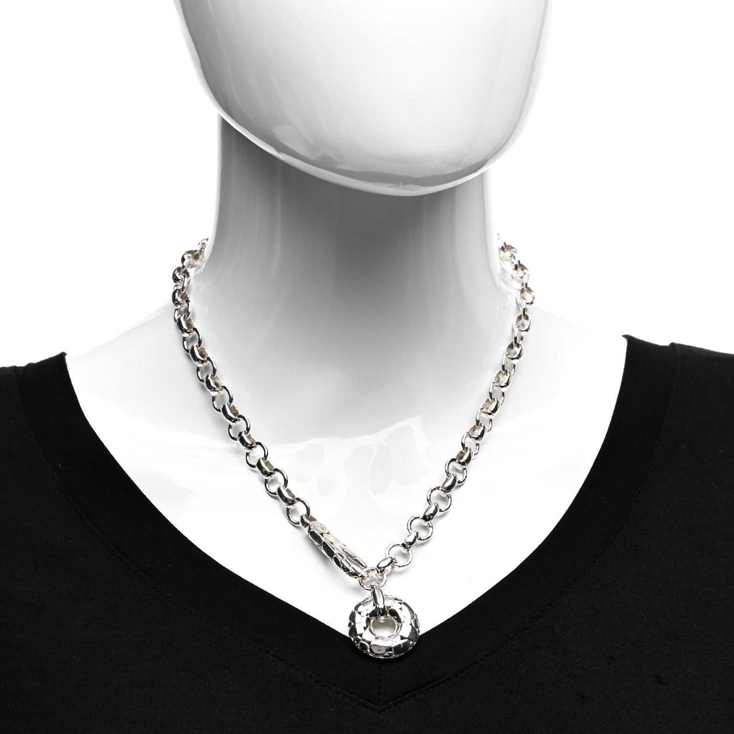 John Hardy Sterling Silver Kali Donut Necklace 2 of 5