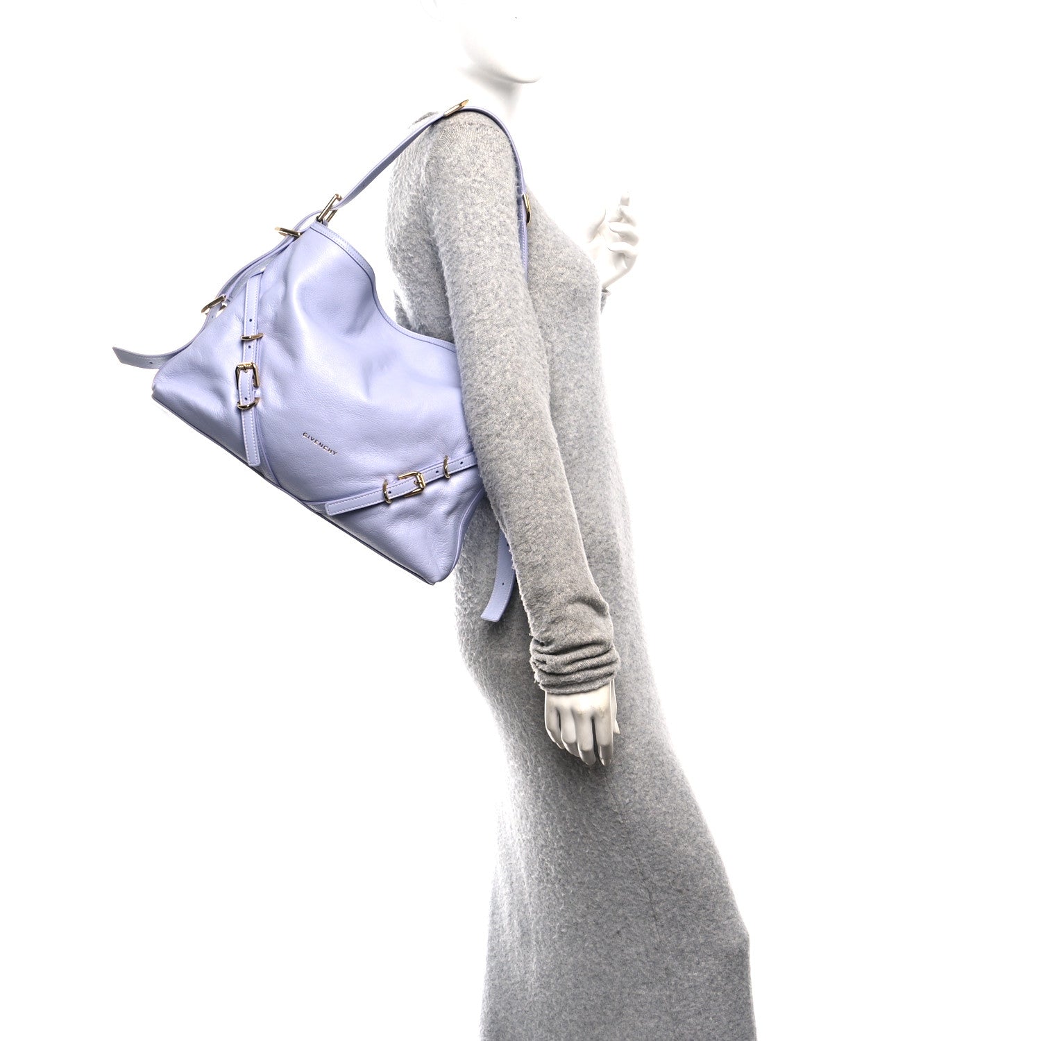 Givenchy Calfskin Medium Voyou Bag Lavender 2 of 10