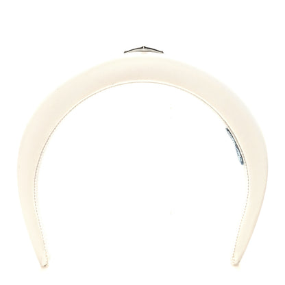 Prada Re-Nylon Triangle Logo Headband White 1 of 4