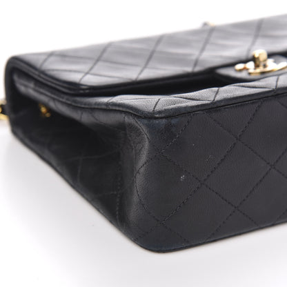 Chanel Lambskin Quilted Mini Square Flap Bag Black 9 of 17