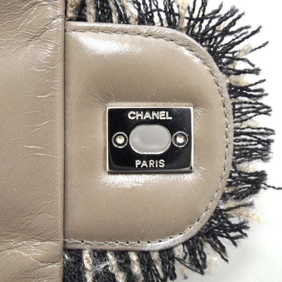 Lambskin Tweedy Flap Taupe