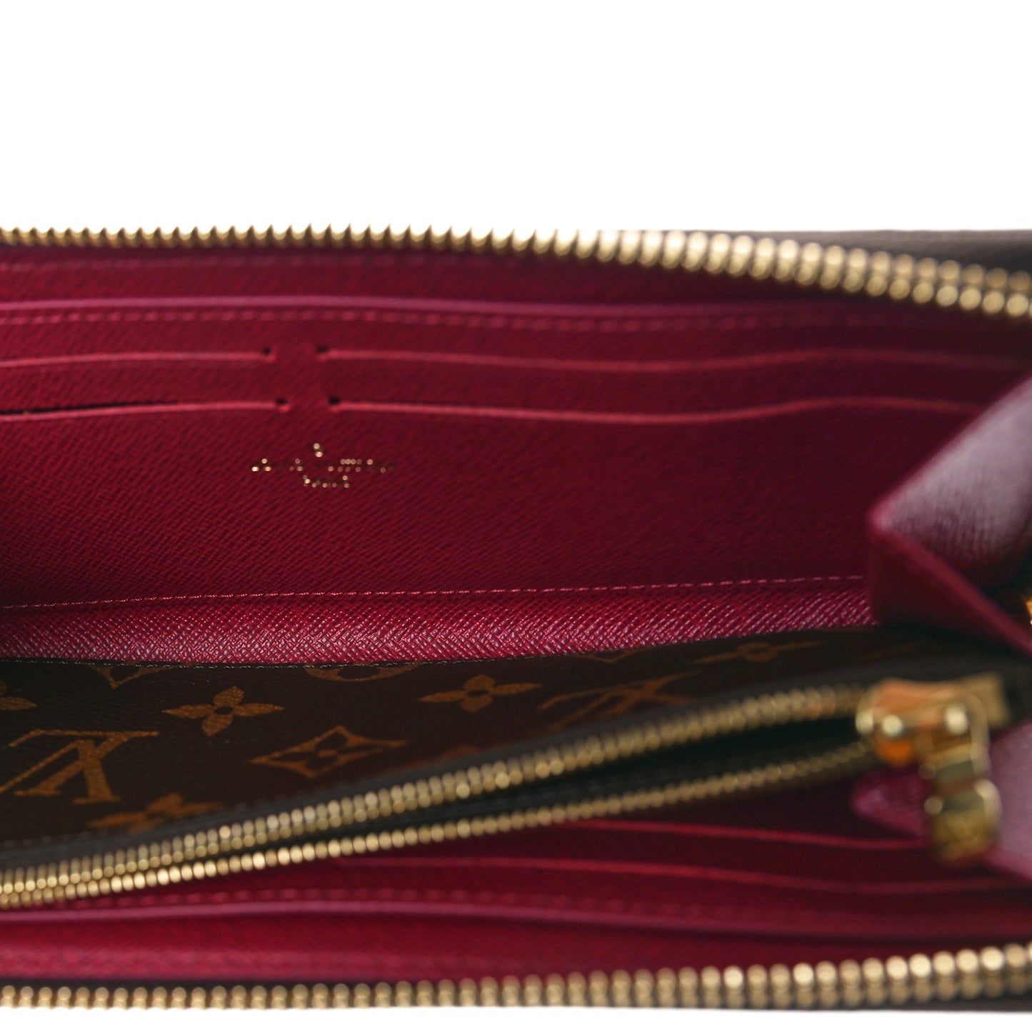 Monogram Clemence Wallet Fuchsia