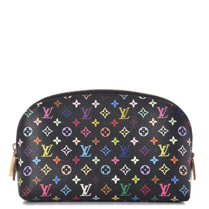 Louis Vuitton Monogram Multicolor Cosmetic Pouch Black Grenade 1 of 7