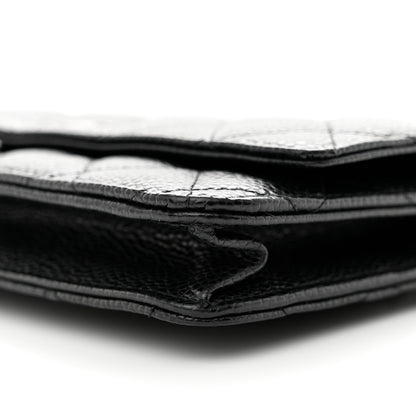 Chanel Caviar Quilted Wallet on Chain WOC Black 10 of 11