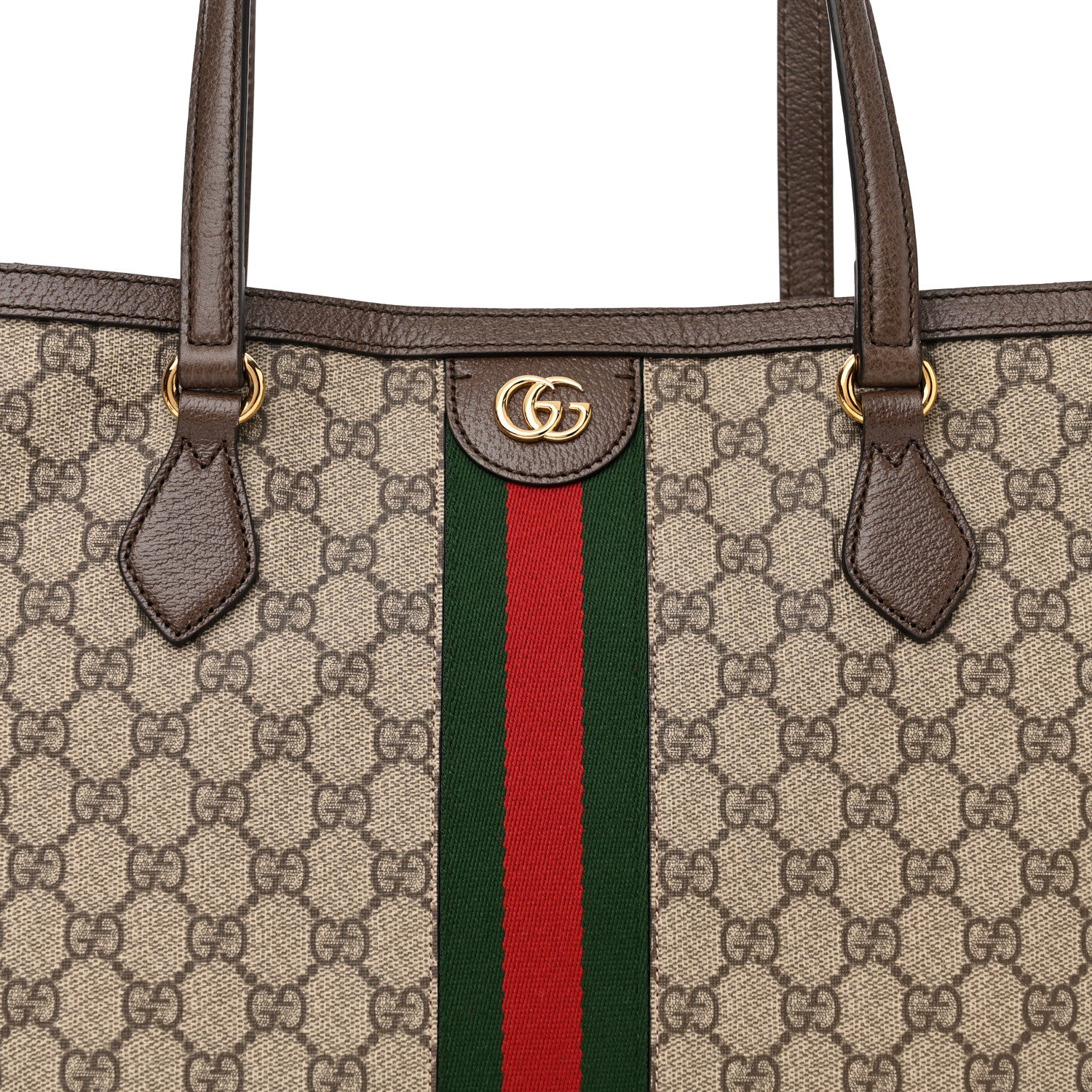 Gucci GG Supreme Monogram Medium Ophidia Shopping Tote Brown 8 of 10