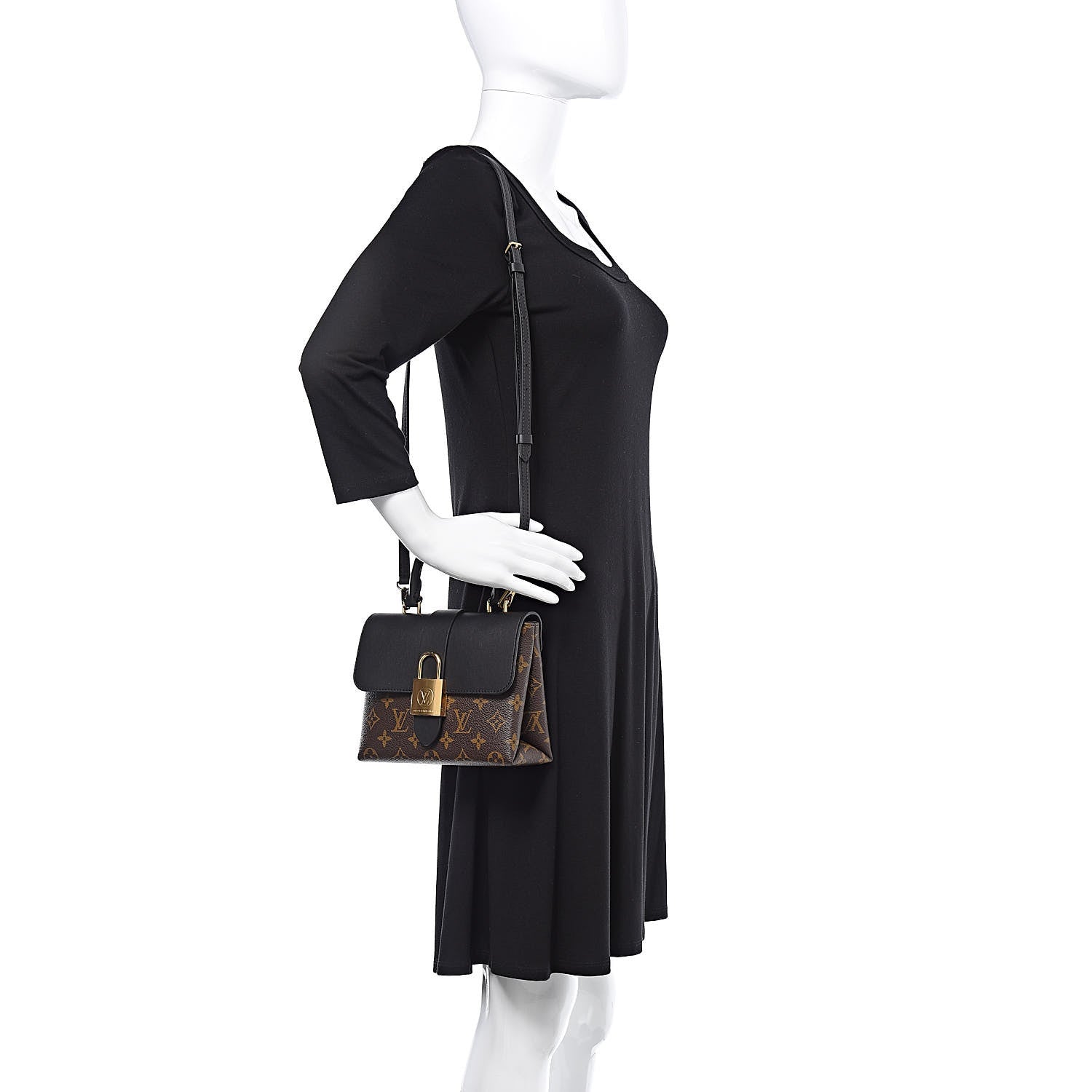 Louis Vuitton Monogram Locky BB Black 2 of 9