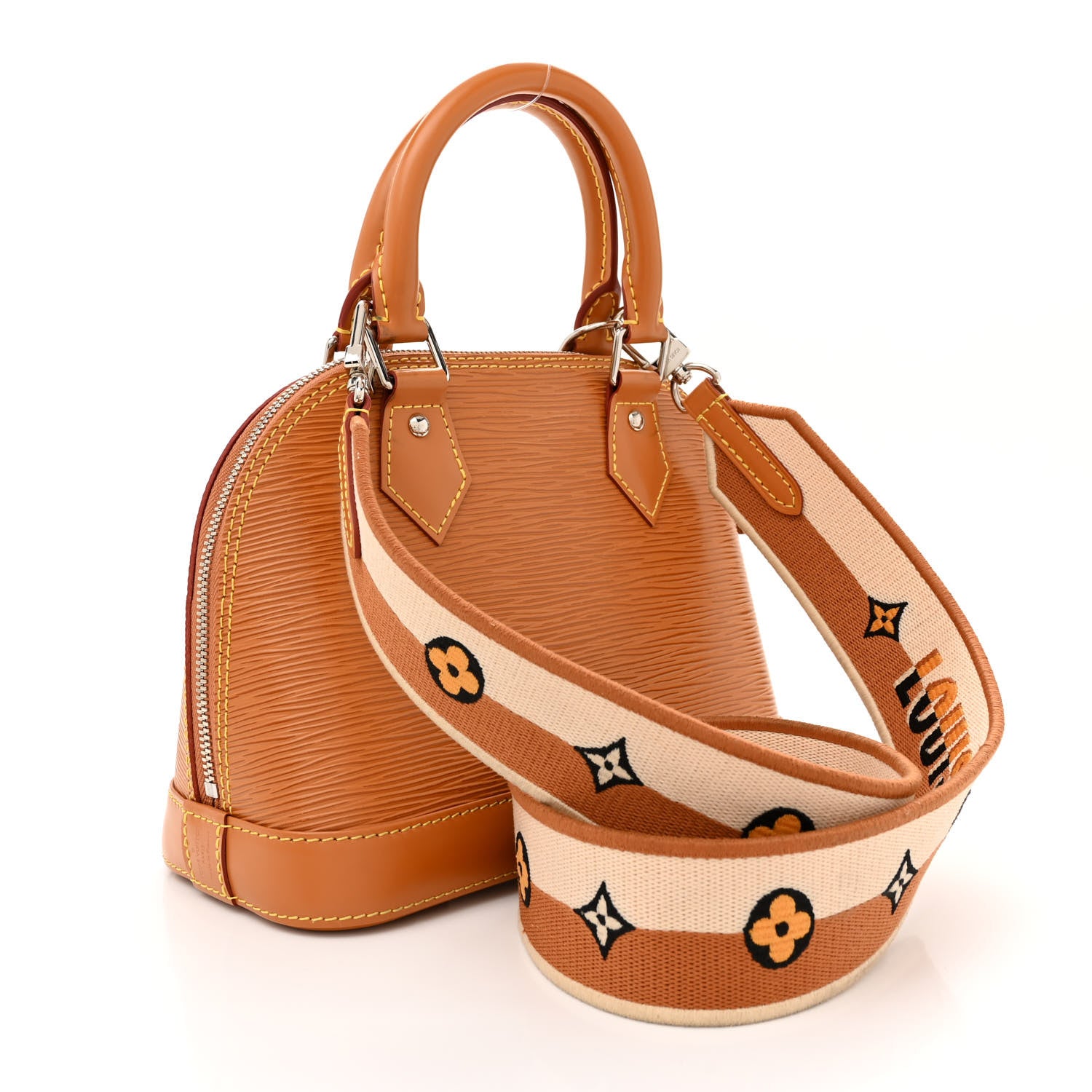 Louis Vuitton Epi Jacquard Alma BB Honey Gold 3 of 11