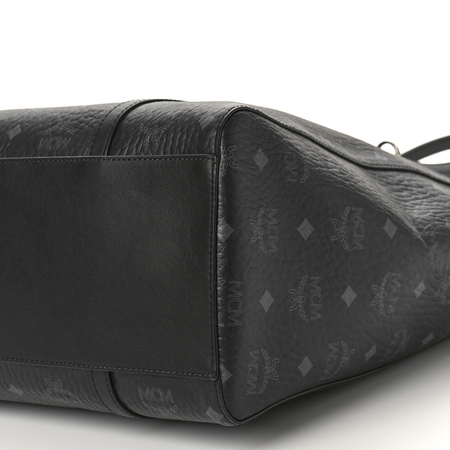 MCM Visetos Medium Toni Shopper Tote Black 8 of 8