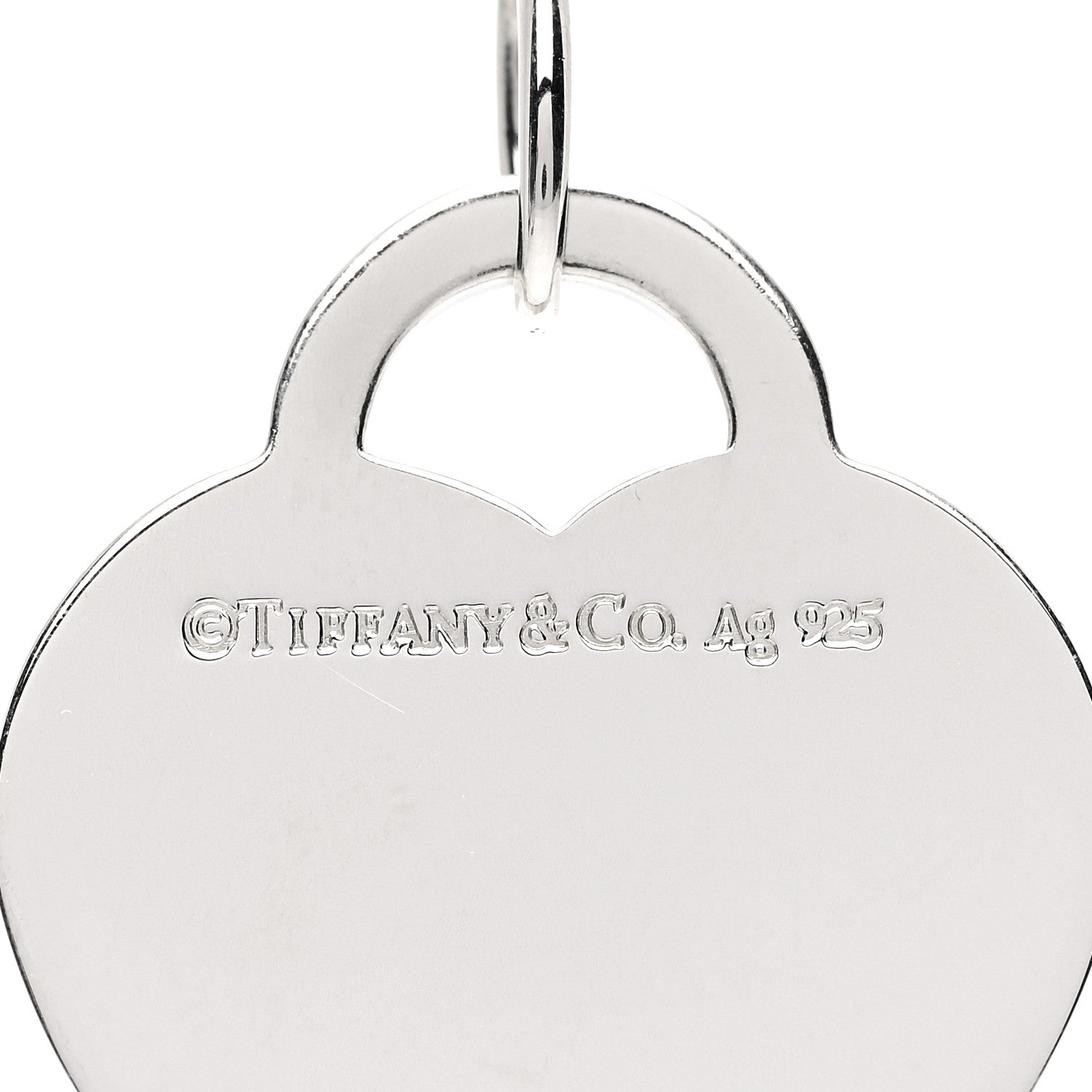 Tiffany Sterling Silver Enamel LOVE YOU Heart Charm Red 3 of 4