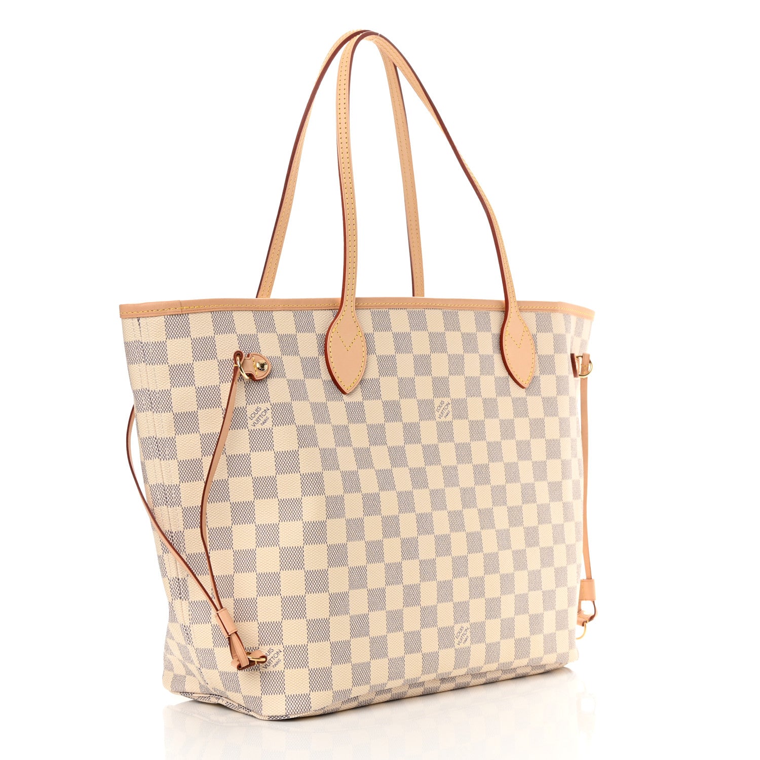 Louis Vuitton Damier Azur Neo Neverfull MM Rose Ballerine 4 of 11