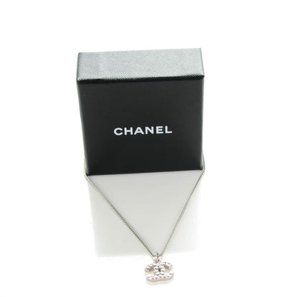 Chanel Crystal Timeless CC Necklace Silver 6 of 6