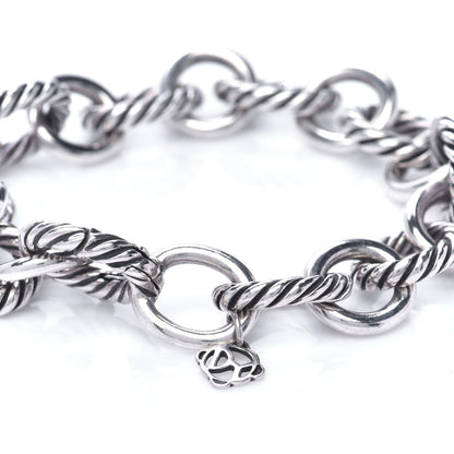 David Yurman Sterling Silver 12mm Large Oval Link Bracelet 4 of 5