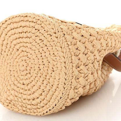 Celine Raffia Calfskin Drawstring Teen Natural Tan 10 of 11