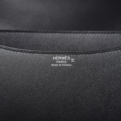 Hermes Grained Monsieur Lizard Constance 24 Black Ombre 8 of 9