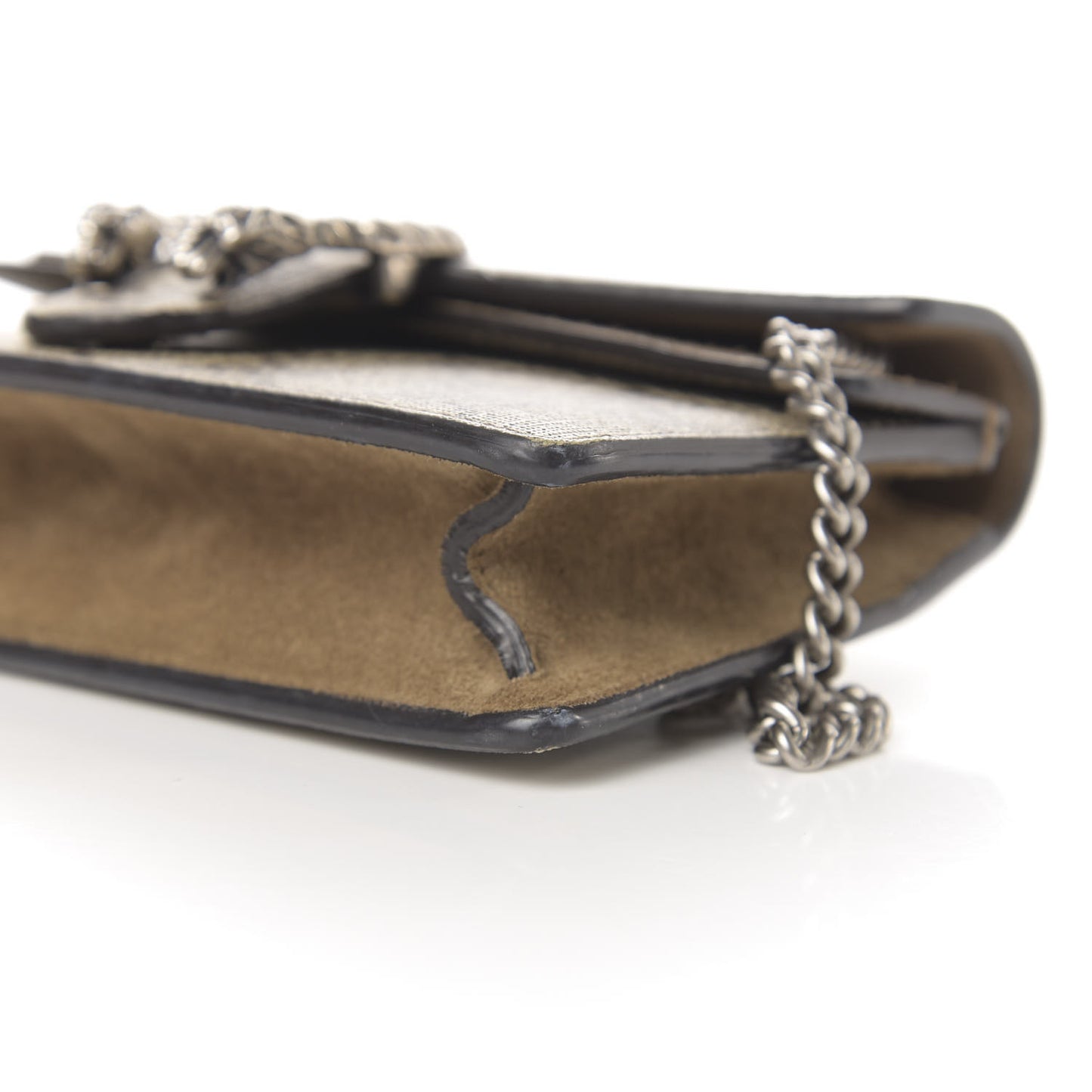 GG Supreme Monogram Super Mini Dionysus Shoulder Bag Taupe