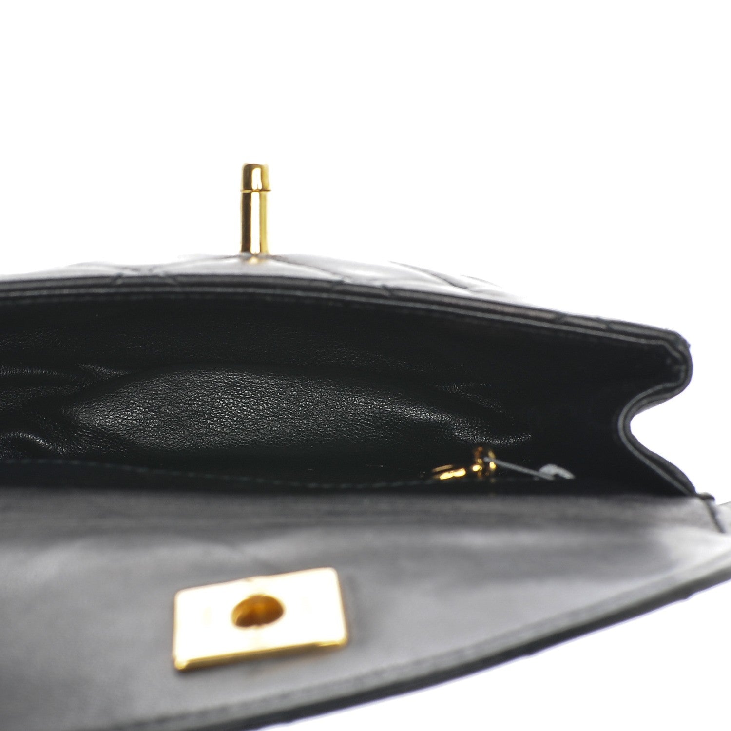 Chanel Lambskin Quilted Flap Waist Belt Bag 70 28 Black 5 of 8