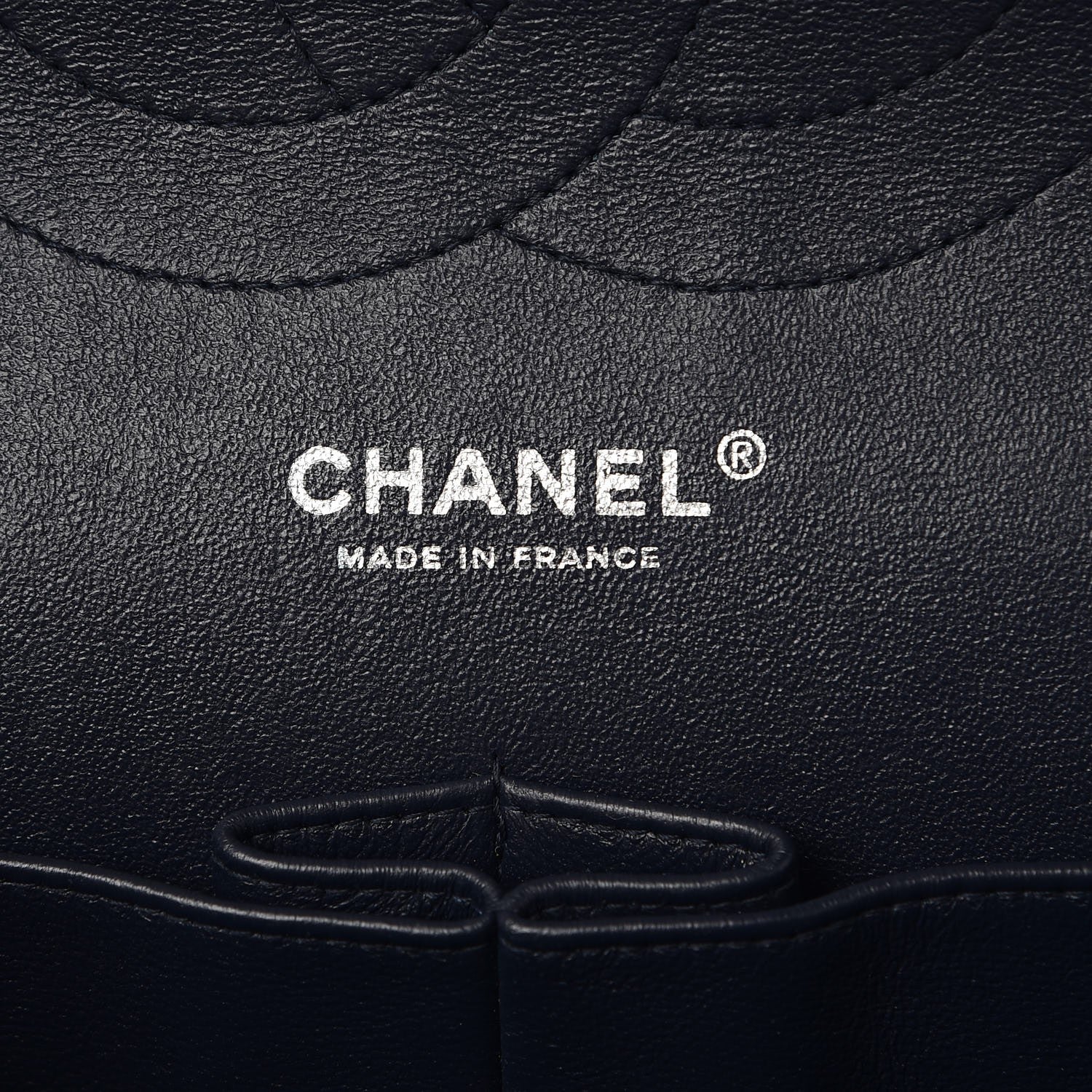Chanel Lambskin Quilted Jumbo Double Flap Navy 10 of 21
