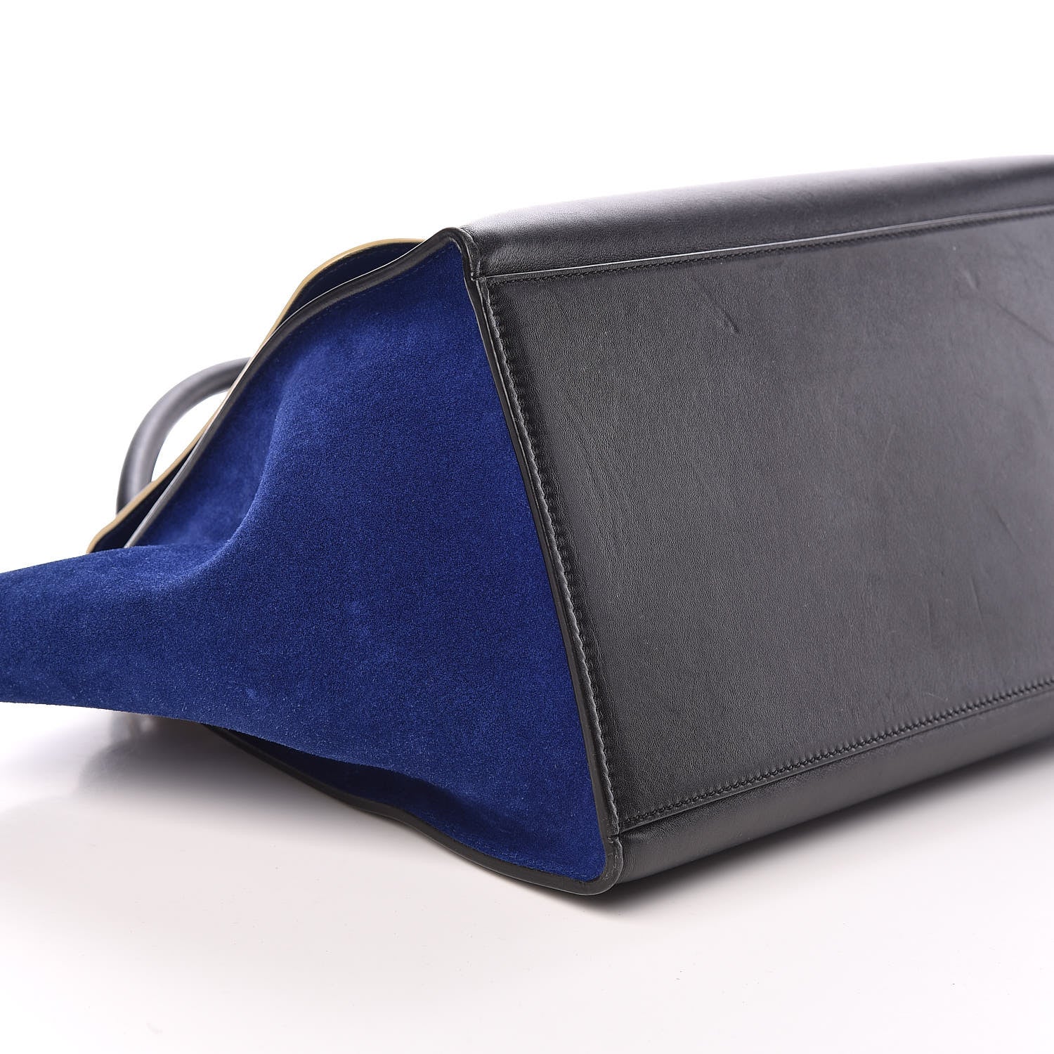 Celine Velluto Calfskin Nubuck Medium Tri-Color Trapeze Dune 5 of 10