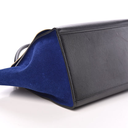 Celine Velluto Calfskin Nubuck Medium Tri-Color Trapeze Dune 5 of 10