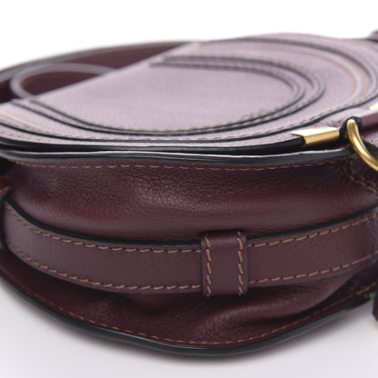Chloe Calfskin Mini Marcie Round Crossbody Bag Dark Velvet 7 of 9