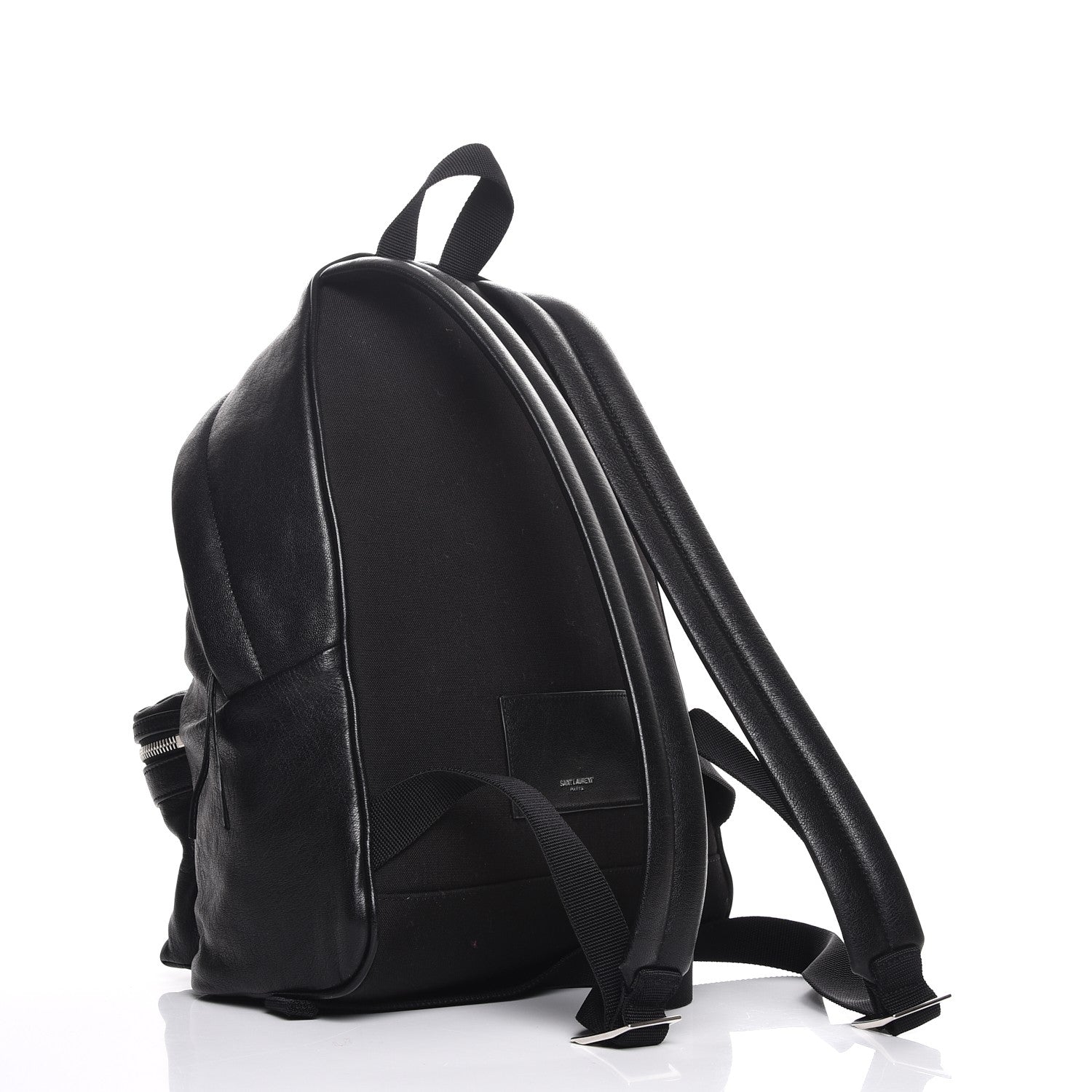 Saint Laurent Lambskin Mini City Backpack Black 3 of 7