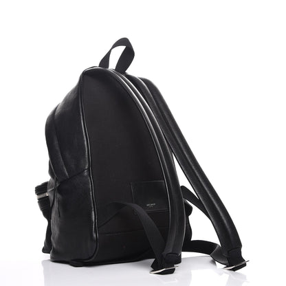 Saint Laurent Lambskin Mini City Backpack Black 3 of 7