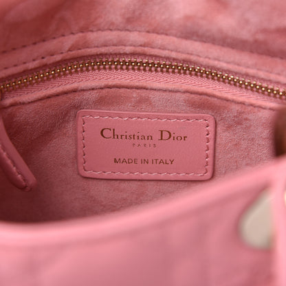 Christian Dior Lambskin Cannage Mini Lady Dior Pink 8 of 9