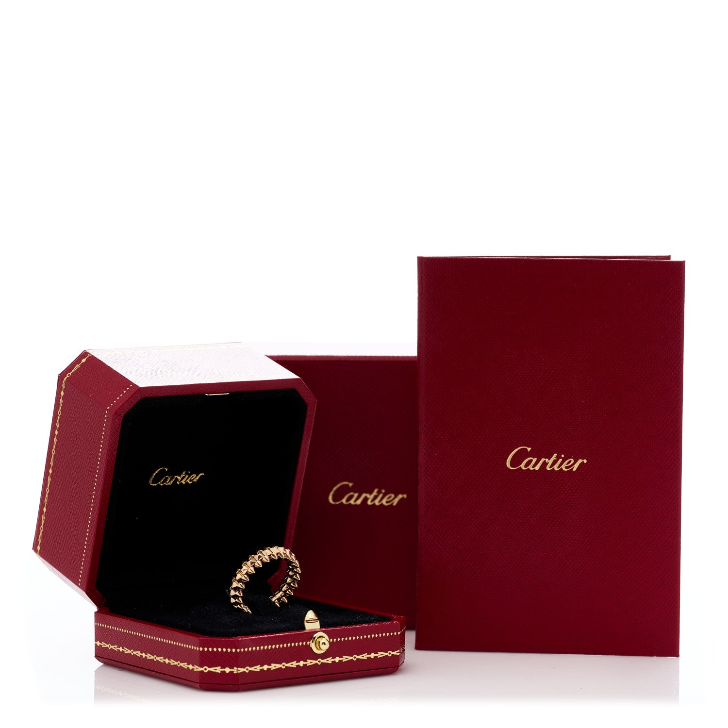 Cartier 18K Pink Gold SM Clash De Cartier Ring 58 8.25 5 of 5