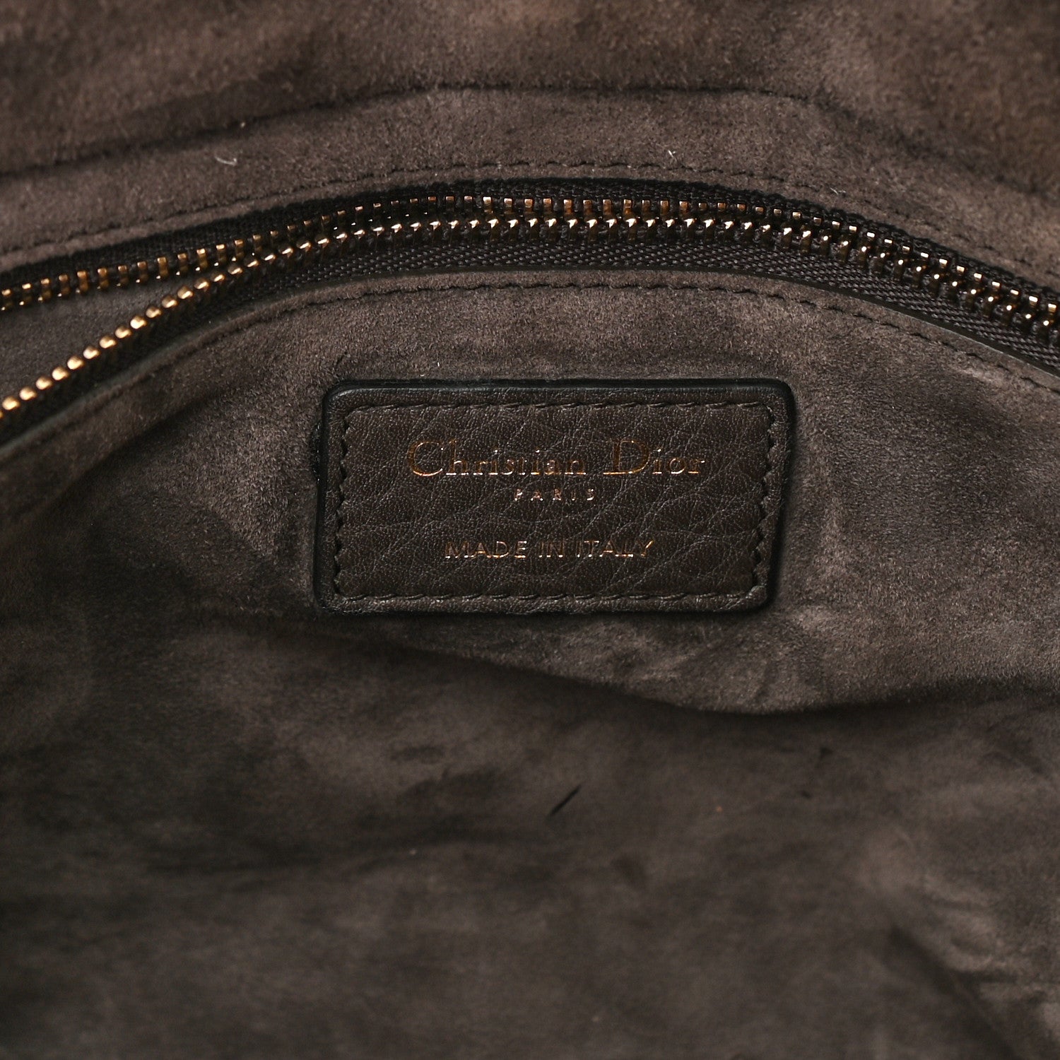 Christian Dior Grained Calfskin Cannage Large Lady Dior Brown 6 of 8