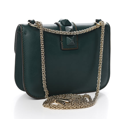 Valentino Garavani Vitello Small Glam Lock Rockstud Flap Light Emerald 2 of 8
