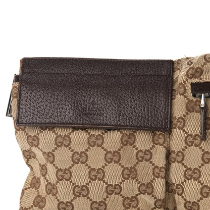 Gucci GG Monogram Double Pocket Belt Bag Dark Brown 14 of 14