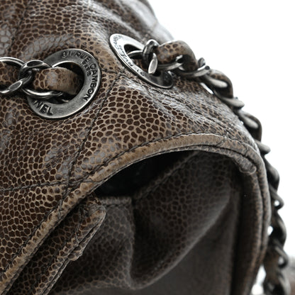 Chanel Crumpled Grained Calfskin Jumbo CC Crave Flap Beige 20 of 21