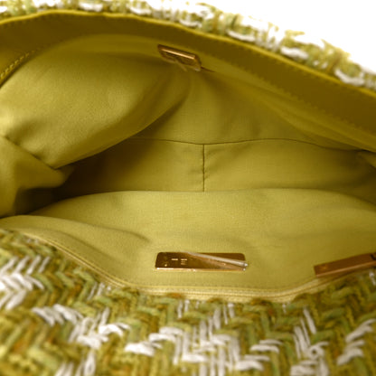 Chanel Tweed Quilted Medium Chanel 19 Flap Green 4 of 9