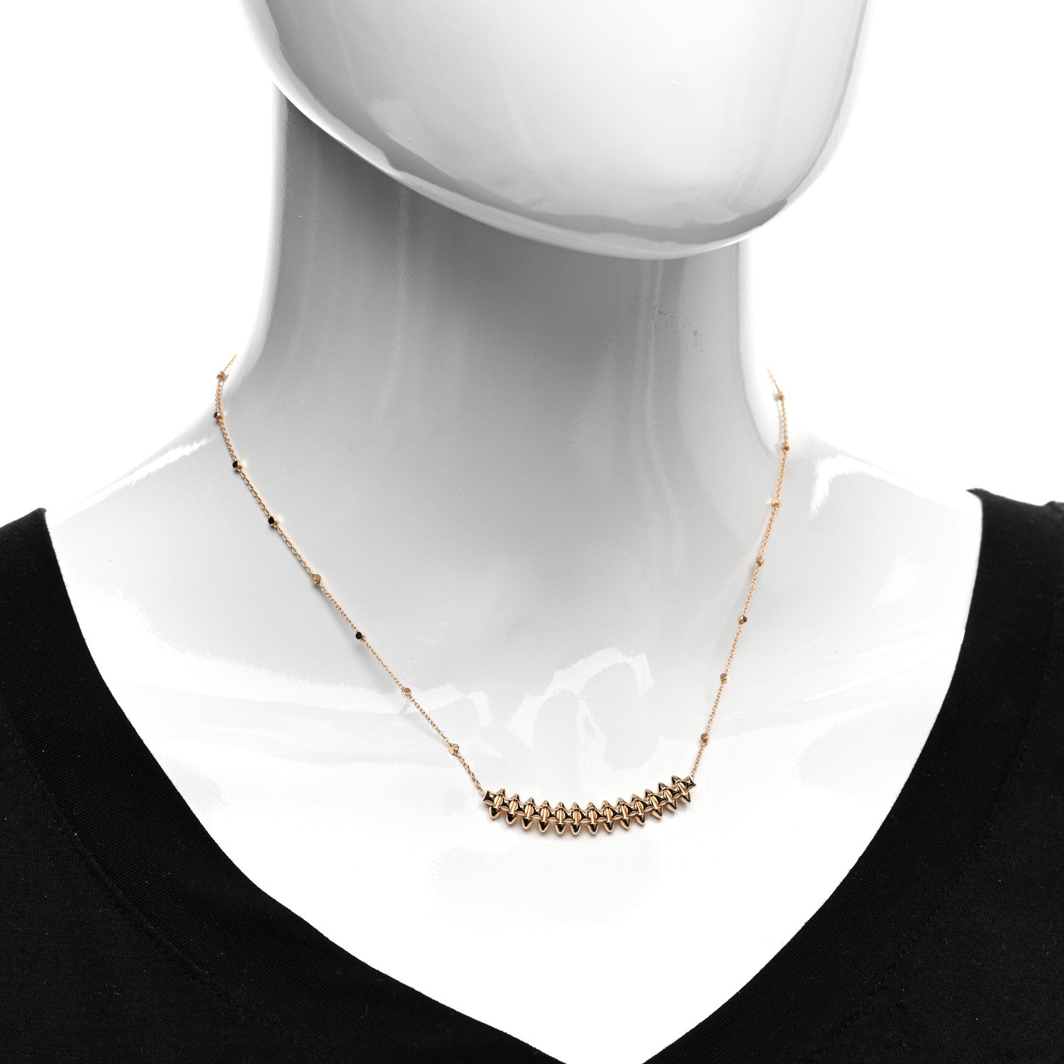 Cartier 18K Pink Gold Small Clash de Cartier Necklace 2 of 5