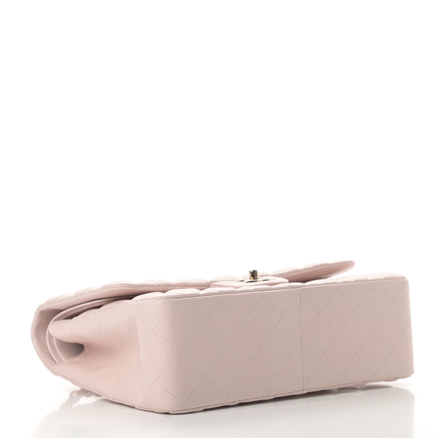 Chanel Lambskin Quilted Jumbo Double Flap Light Pink 4 of 14