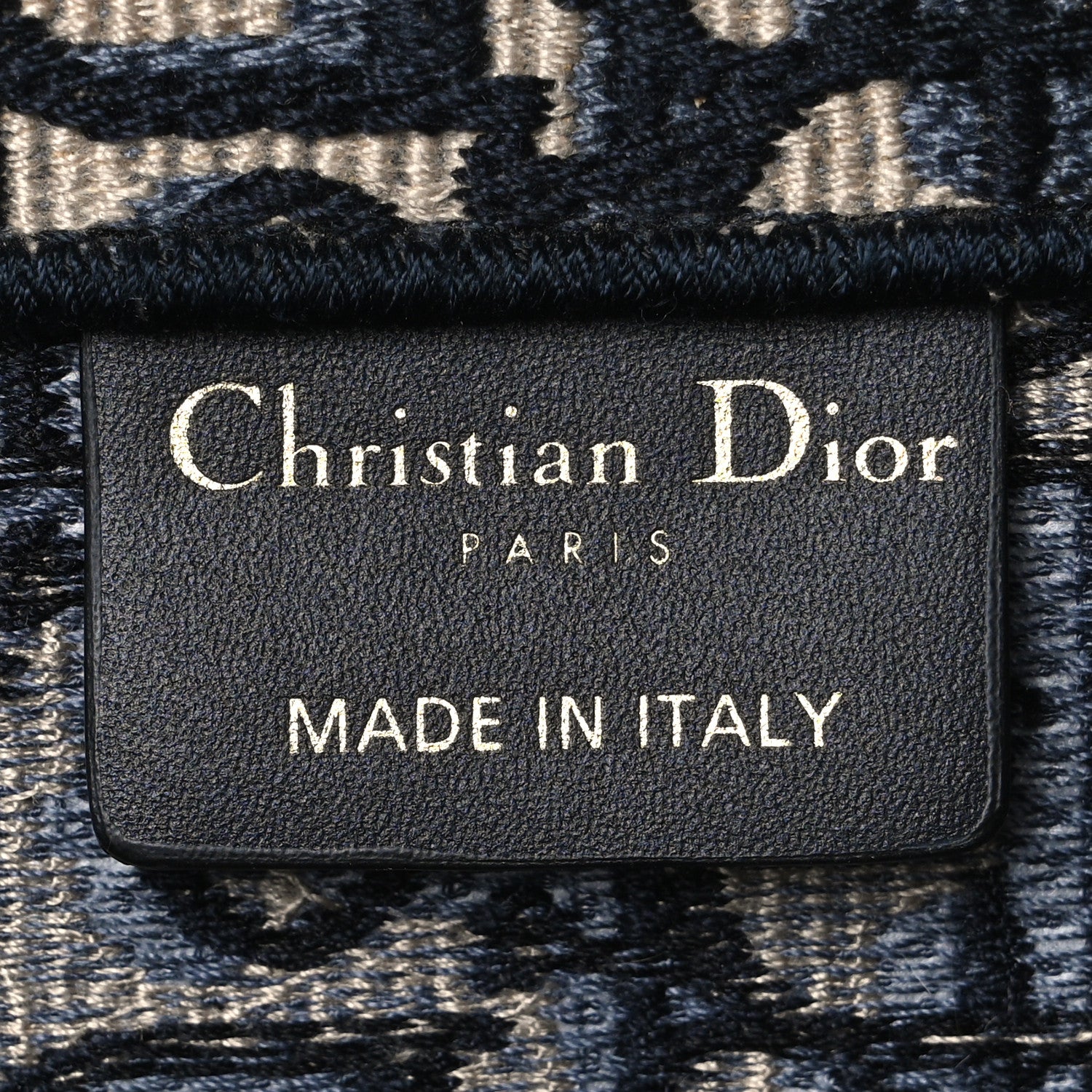 Christian Dior Oblique Medium Book Tote Blue Multicolor 6 of 10