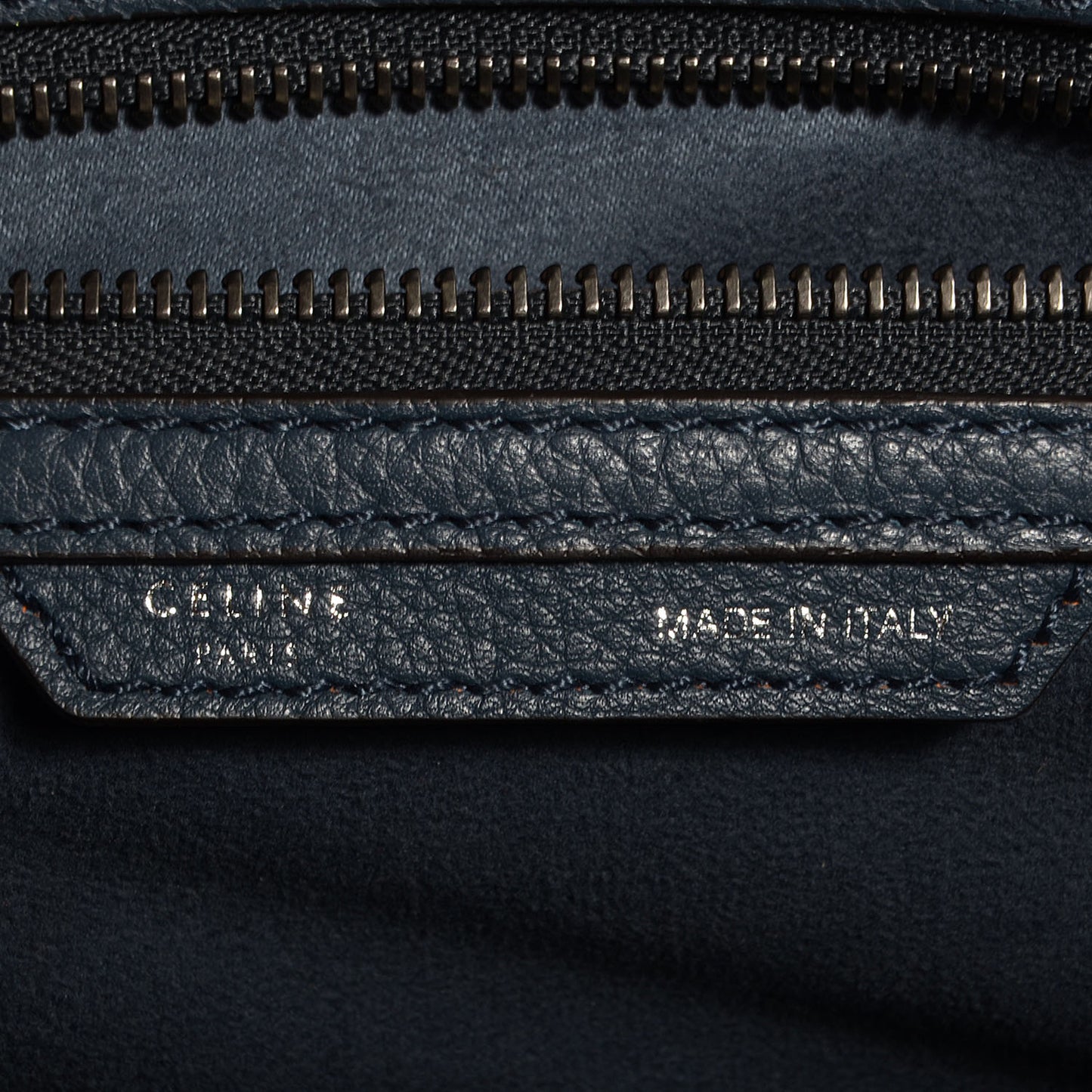 Drummed Calfskin Micro Luggage Orage