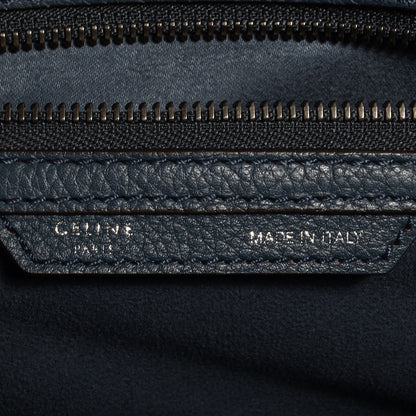 Celine Drummed Calfskin Micro Luggage Orage 6 of 8
